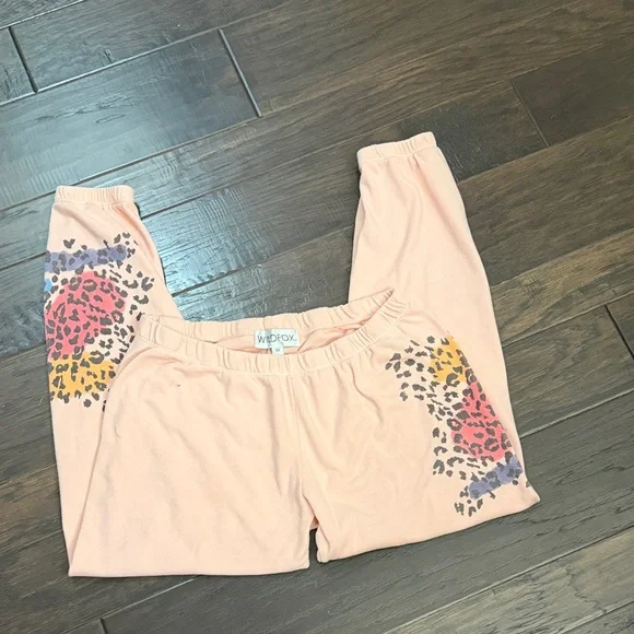 Wildfox Joggers Pink Leopard Print - Picture 5 of 9